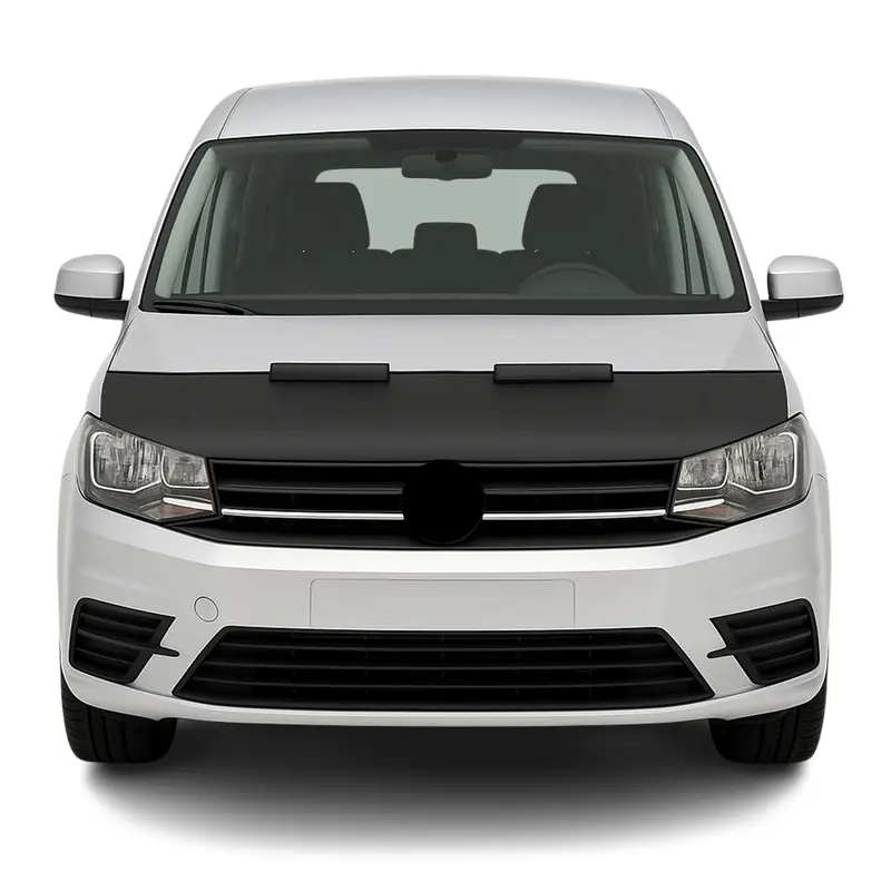 Protège Capot pour VW Caddy 2015-2020 Masque de voiture vinyle Noir