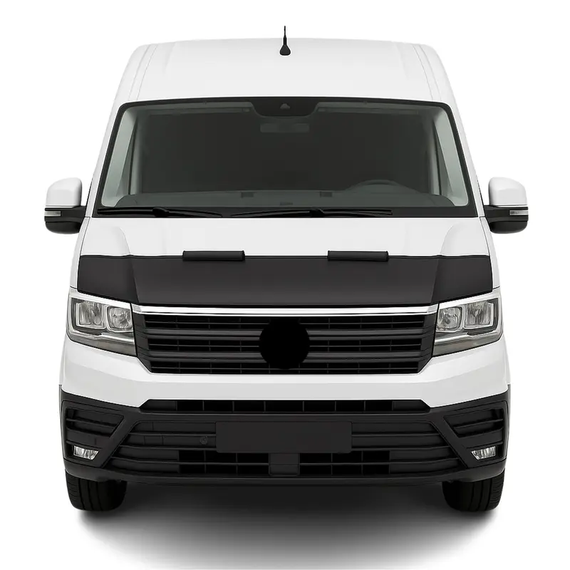 Protège Capot pour VW Crafter 2017-2026 Masque de voiture vinyle Noir