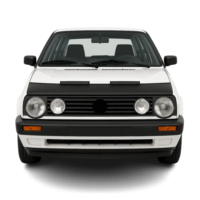 Protège Capot pour VW Golf 1983-1991 Masque de voiture vinyle Noir