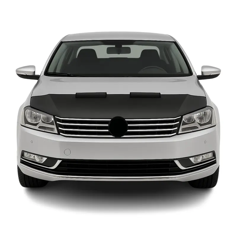 Protège Capot pour VW Passat B7 2010-2014 Masque de voiture vinyle Noir