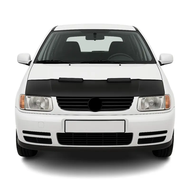 Protège Capot pour VW Polo 1994-1999 Masque de voiture vinyle Noir