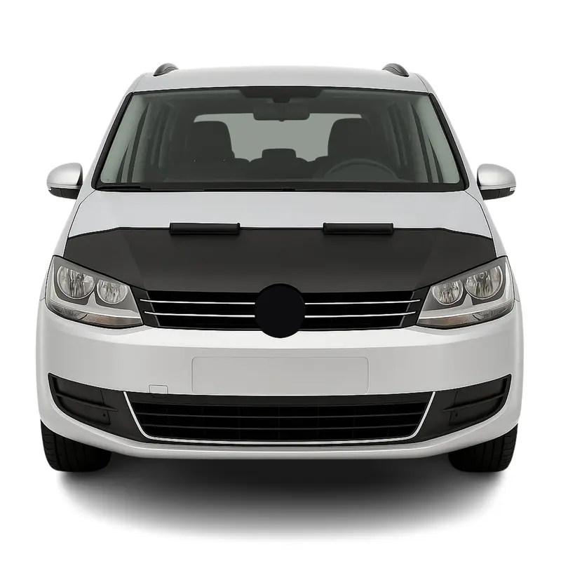 Protège Capot pour VW Sharan II 2010-2015 Pre-FL Masque de voiture vinyle Noir