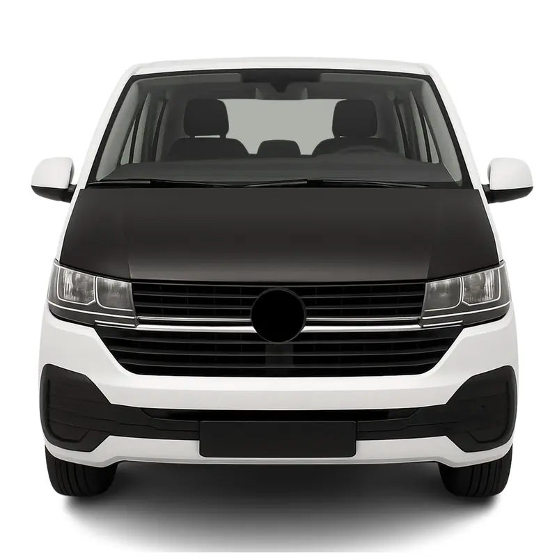 Protège Capot pour VW T6 T6.1 Transporter tout 2015-2024 voiture vinyle Noir
