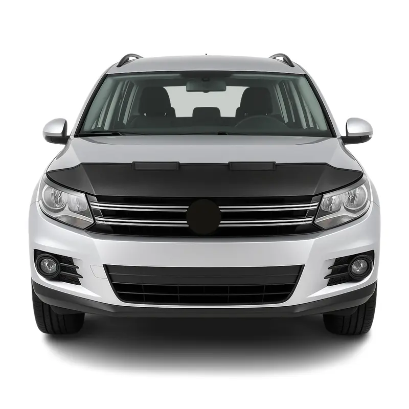 Protège Capot pour VW Tiguan 2007-2016 Masque de voiture vinyle Noir