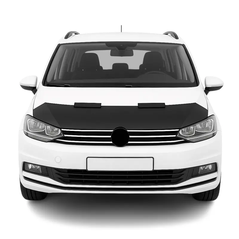 Protège Capot pour VW Touran 2015-2026 Masque de voiture vinyle Noir