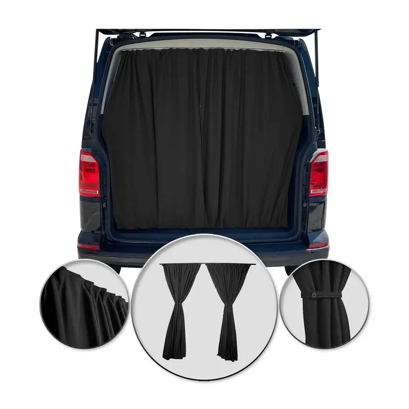 Rideaux De Porte Hayon Pour Mercedes EQV L1 L2 Protection Solaire Noir