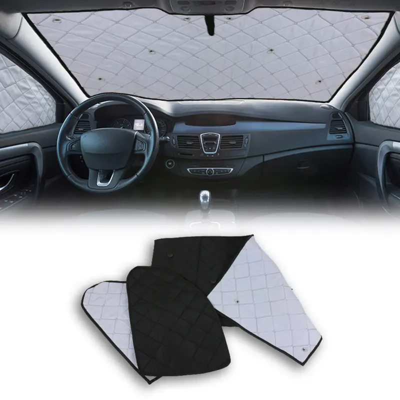 Rideaux pare-soleil d'isolation pour VW Crafter 2017-2026 Noir Tissu