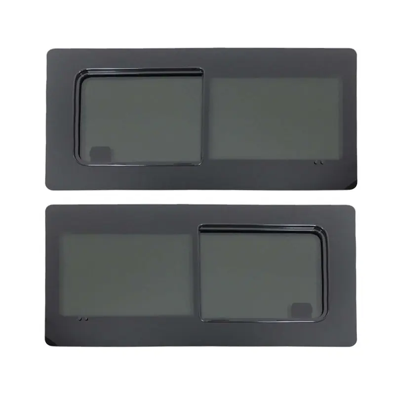 Set de Baies vitrées coulissantes pour VW T5 2003-2015 Empat L1/L2 Noir 2x