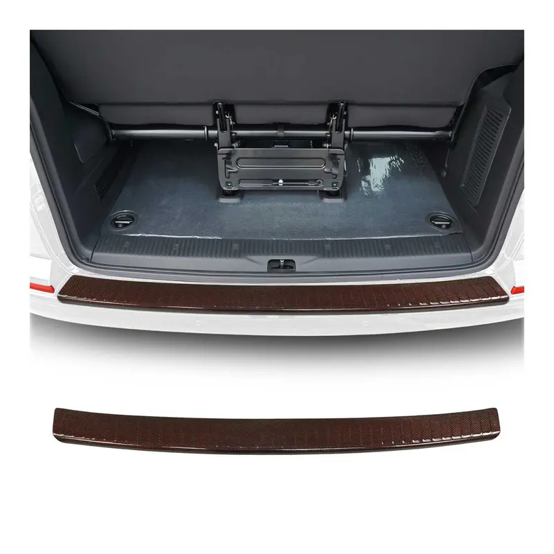 Seuil de coffre pour VW T5 T6 Transporter tout 2003-24 Portes battantes Carbone