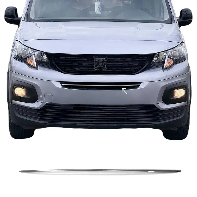 Solde Moulure De Grille De Calandre pour Peugeot Rifter 2018-2026 inox Chromé