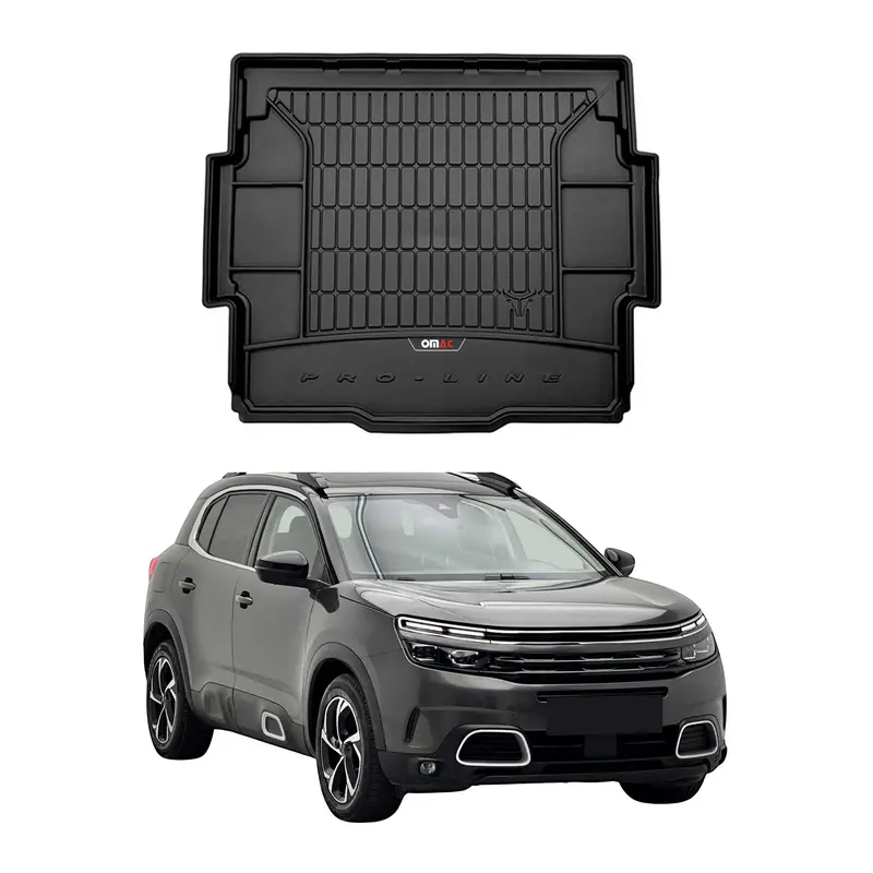 Tapis de Coffre pour Citroen C5 Aircross 2018-2025 TPE Noir