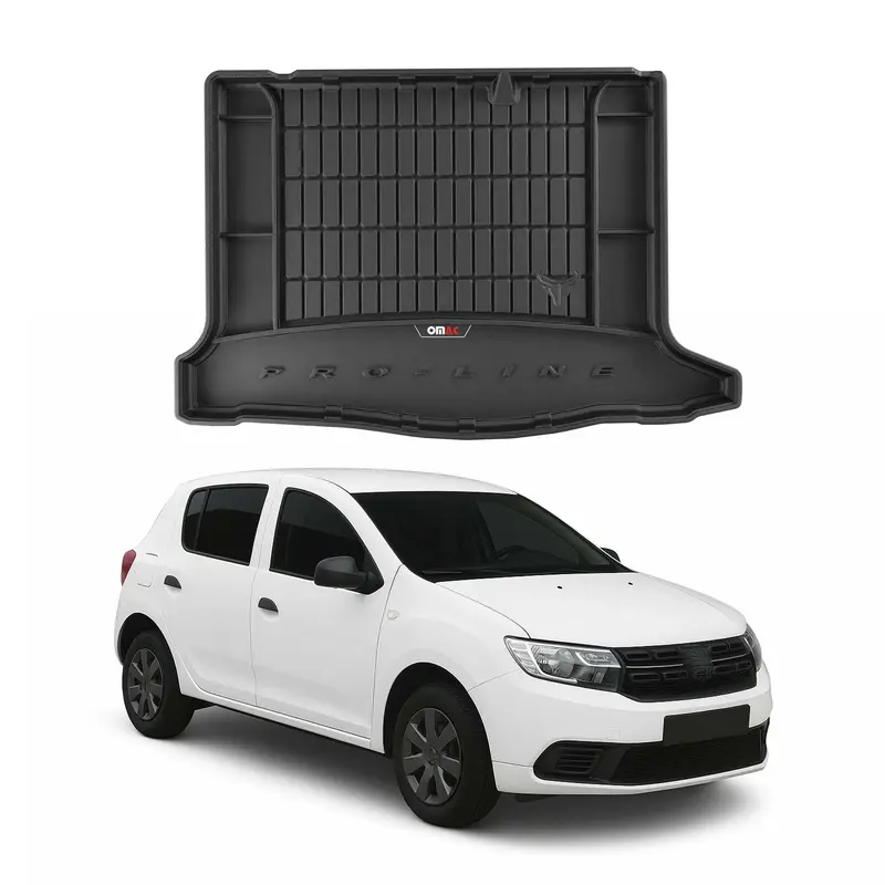 Tapis de Coffre pour Dacia Sandero 2012-2020 TPE Noir