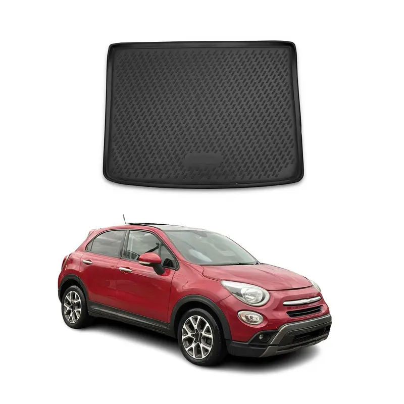 Tapis de Coffre pour Fiat 500X 2015-2026 TPE Noir