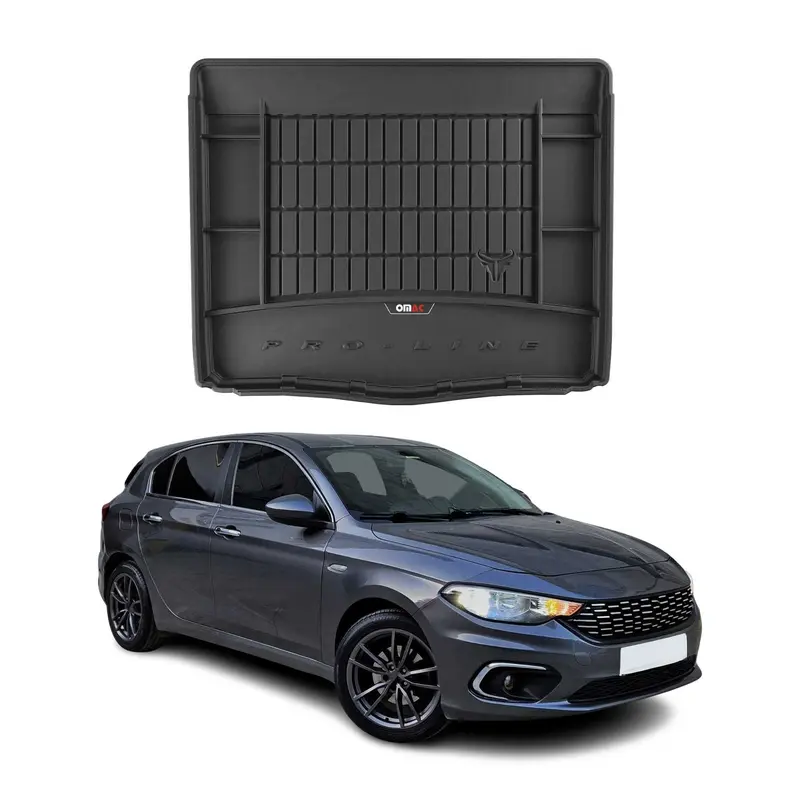 Tapis de Coffre pour Fiat Tipo 2015-2026 en Caoutchouc Noir