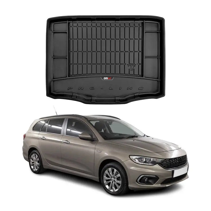 Tapis de Coffre pour Fiat Tipo 2015-2026 Noir TPE