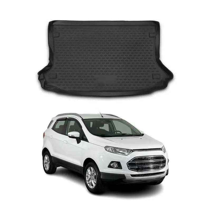Tapis De Coffre pour Ford EcoSport PRE-FL 2013-2017 En Caoutchouc Noir