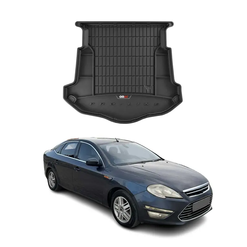 Tapis de Coffre pour Ford Mondeo mk4 Liftback 2007-2014 Noir TPE