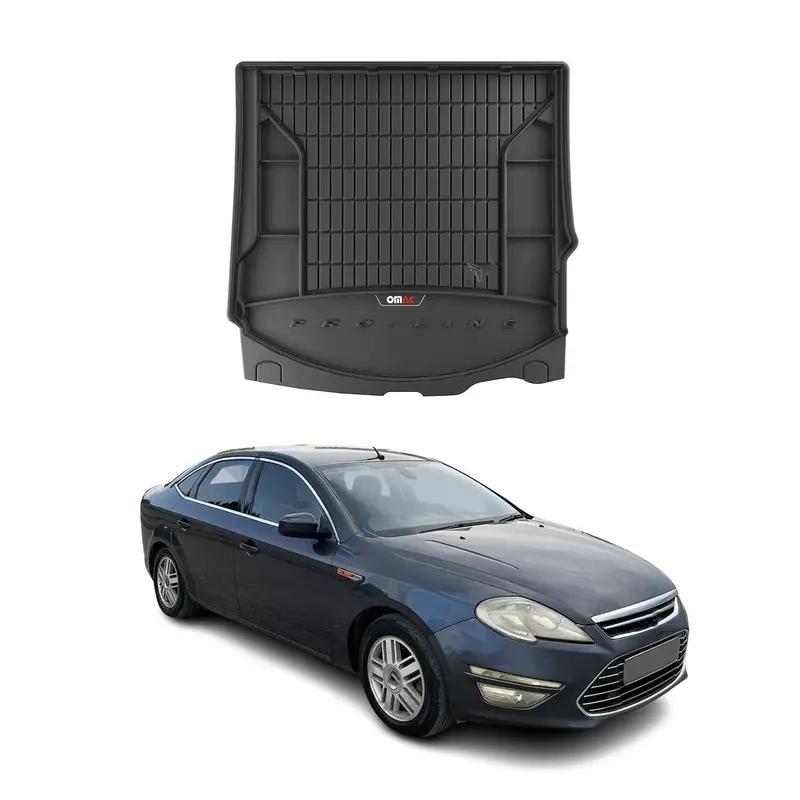 Tapis de Coffre pour Ford Mondeo mk4 Turnier 2007-14 en TPE Noir