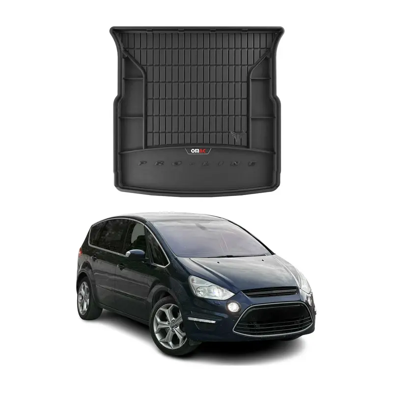 Tapis de Coffre pour Ford S-Max 2006-2014 TPE Noir