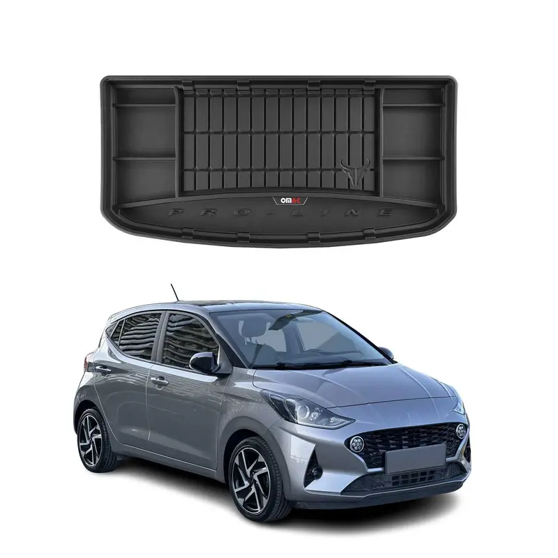 Tapis de Coffre pour Hyundai i10 2020-2026 TPE Noir