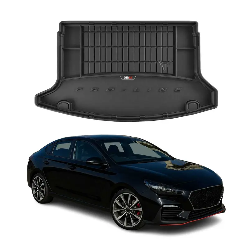 Tapis de Coffre pour Hyundai i30 2017-2026 Noir TPE