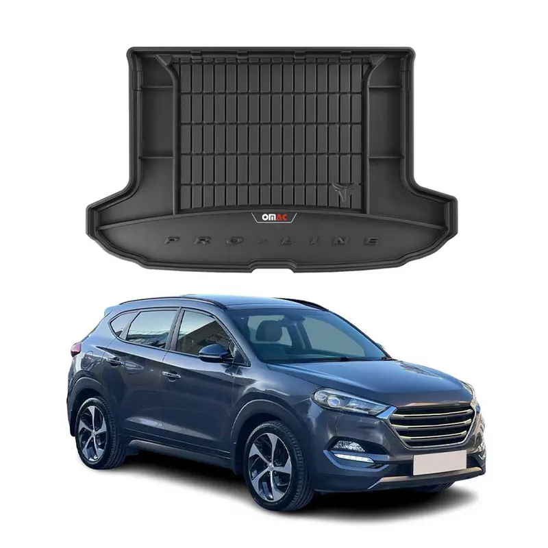 Tapis de Coffre pour Hyundai Tucson 2015-2020 TPE Noir Haut