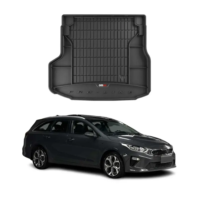 Tapis de Coffre pour Kia Ceed 2019-2026 Noir TPE