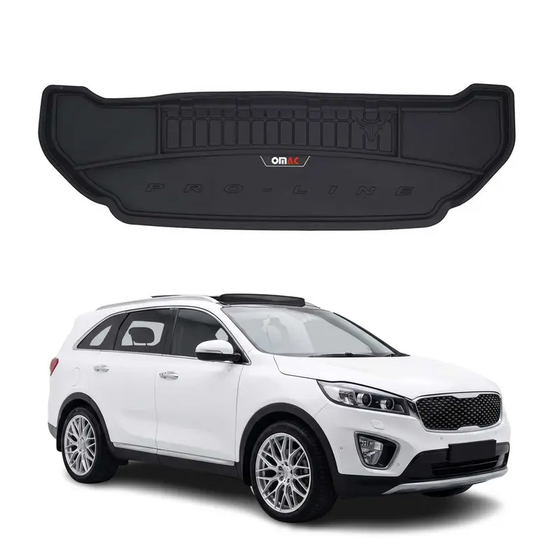 Tapis de Coffre pour Kia Sorento 2014-2020 TPE Noir