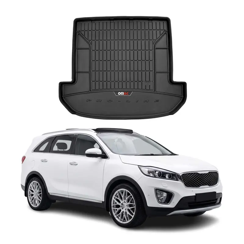 Tapis de Coffre pour Kia Sorento 2015-2022 TPE Noir