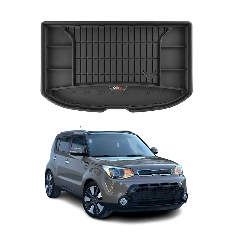 Tapis de Coffre pour Kia Soul 2013-2018 TPE Noir