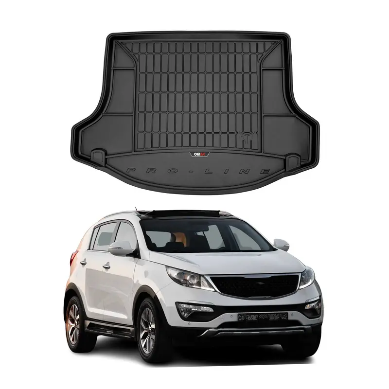 Tapis de Coffre pour Kia Sportage 2010-2015 TPE Noir