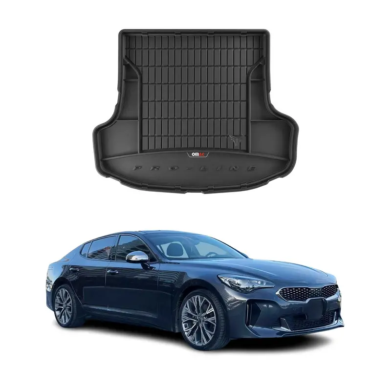 Tapis de Coffre pour Kia Stinger 2018-2023 TPE Noir