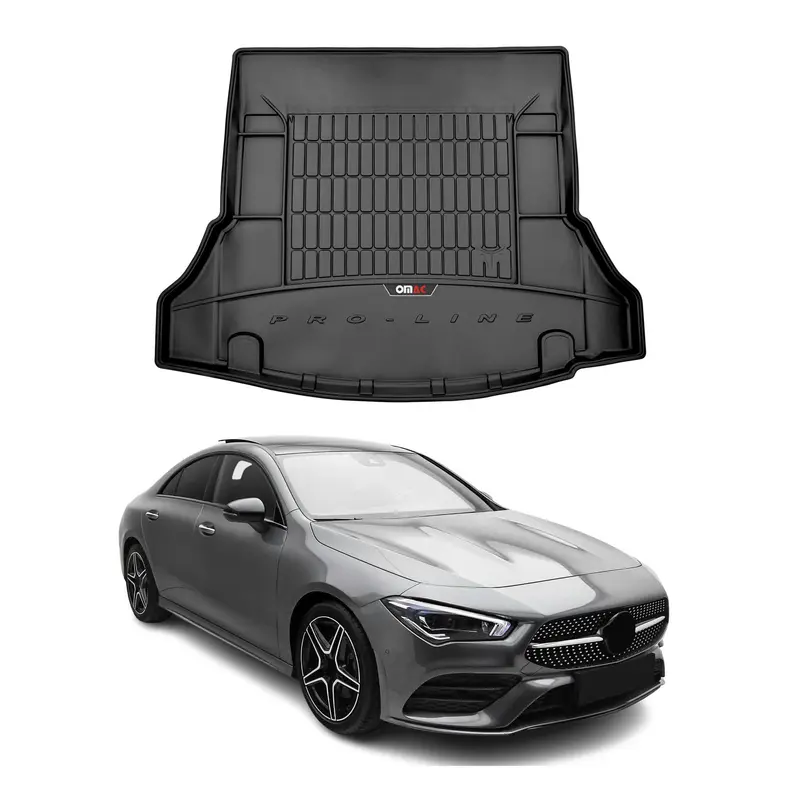 Tapis de Coffre pour Mercedes Classe CLA C118 2019-2026 TPE Noir