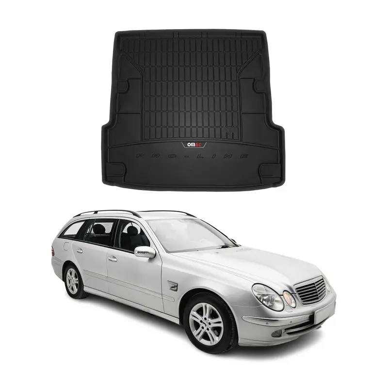 Tapis de Coffre pour Mercedes Classe E S211 2002-2009 TPE Noir
