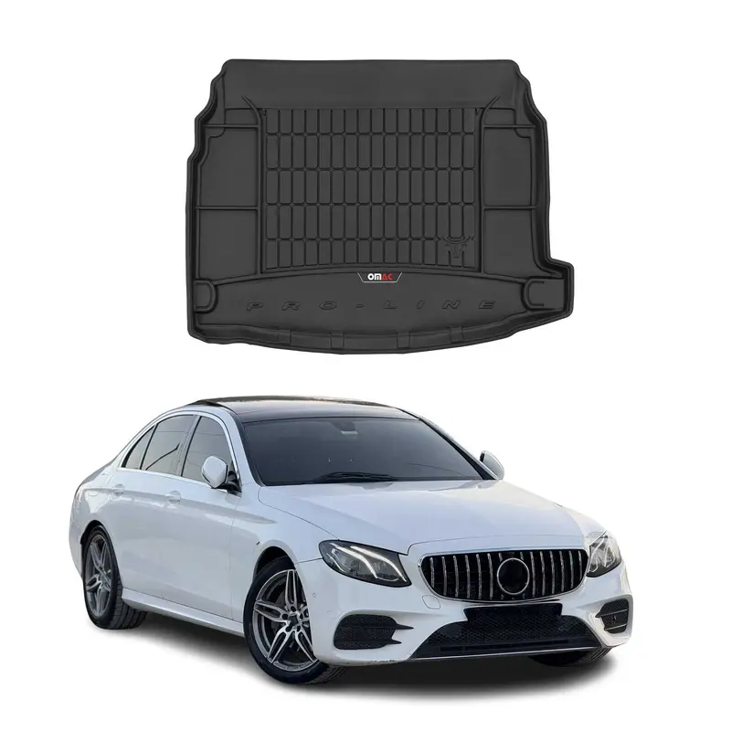 Tapis de Coffre pour Mercedes Classe E W213 2017-2023 TPE Noir