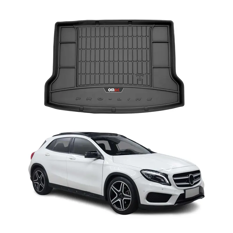 Tapis de Coffre pour Mercedes Classe GLA X156 2013-2019 TPE Noir