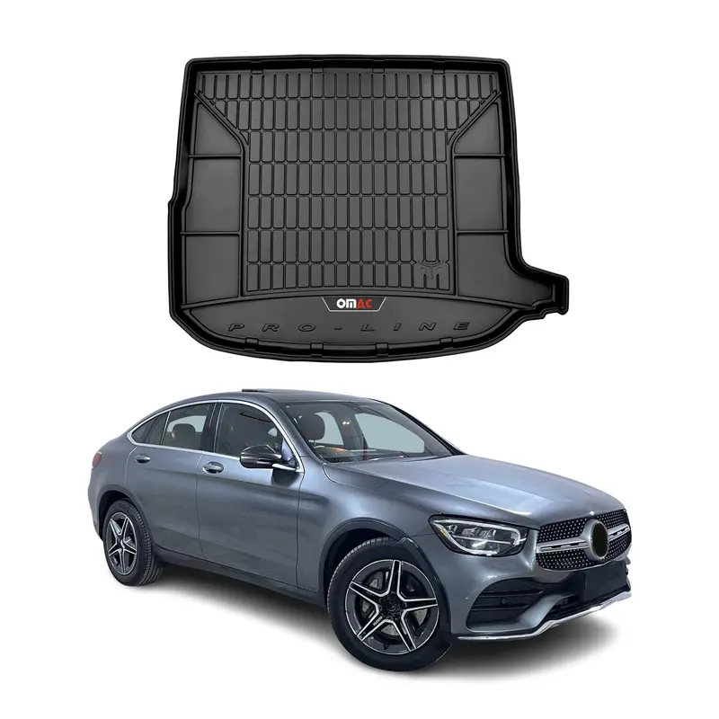 Tapis de Coffre pour Mercedes Classe GLC C253 2015-2022 TPE Noir