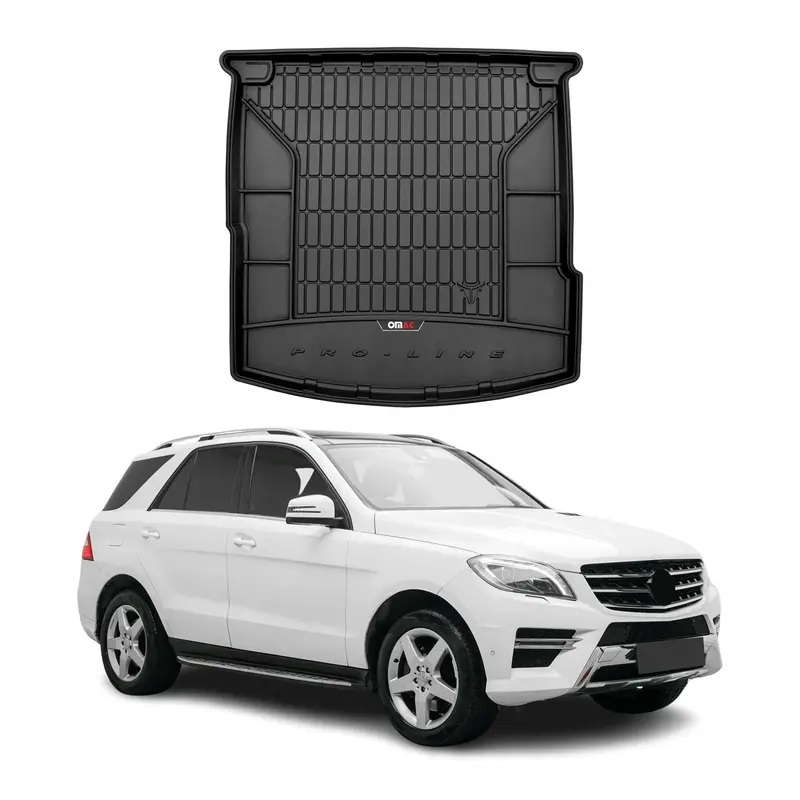 Tapis de Coffre pour Mercedes Classe GLE C292 2015-2019 Noir TPE