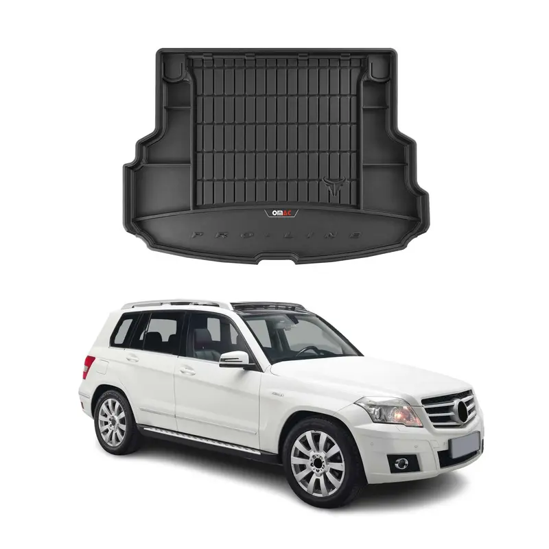 Tapis de Coffre pour Mercedes Classe GLK X204 2008-2015 TPE Noir