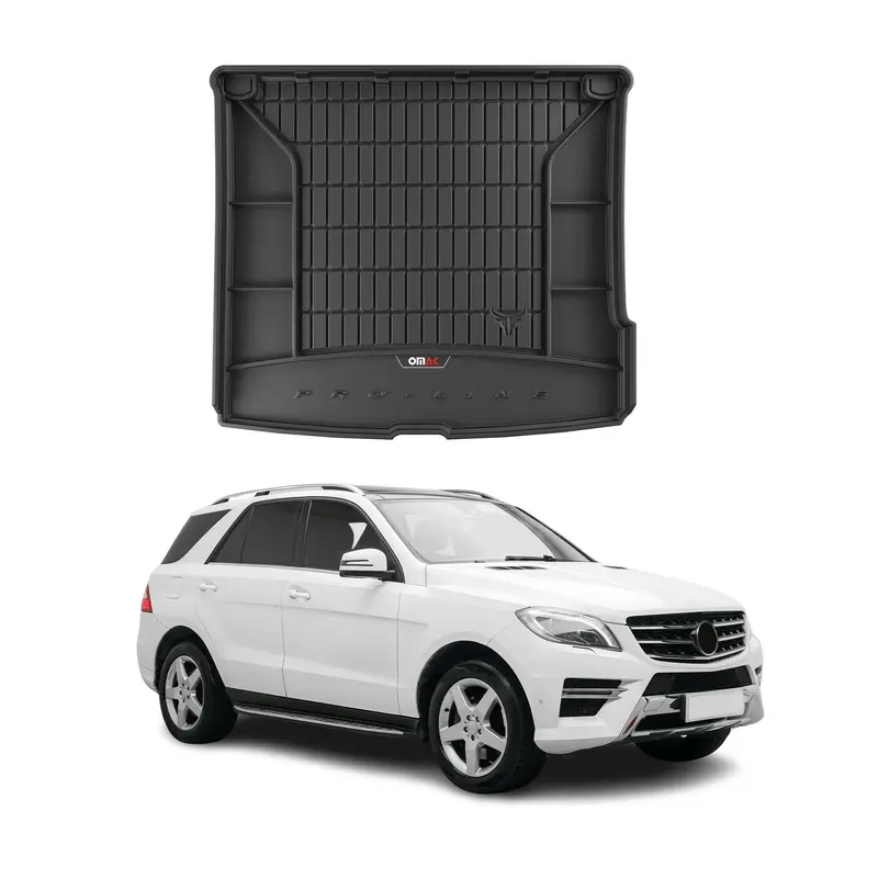 Tapis de Coffre pour Mercedes Classe ML W166 2011-2015 TPE Noir
