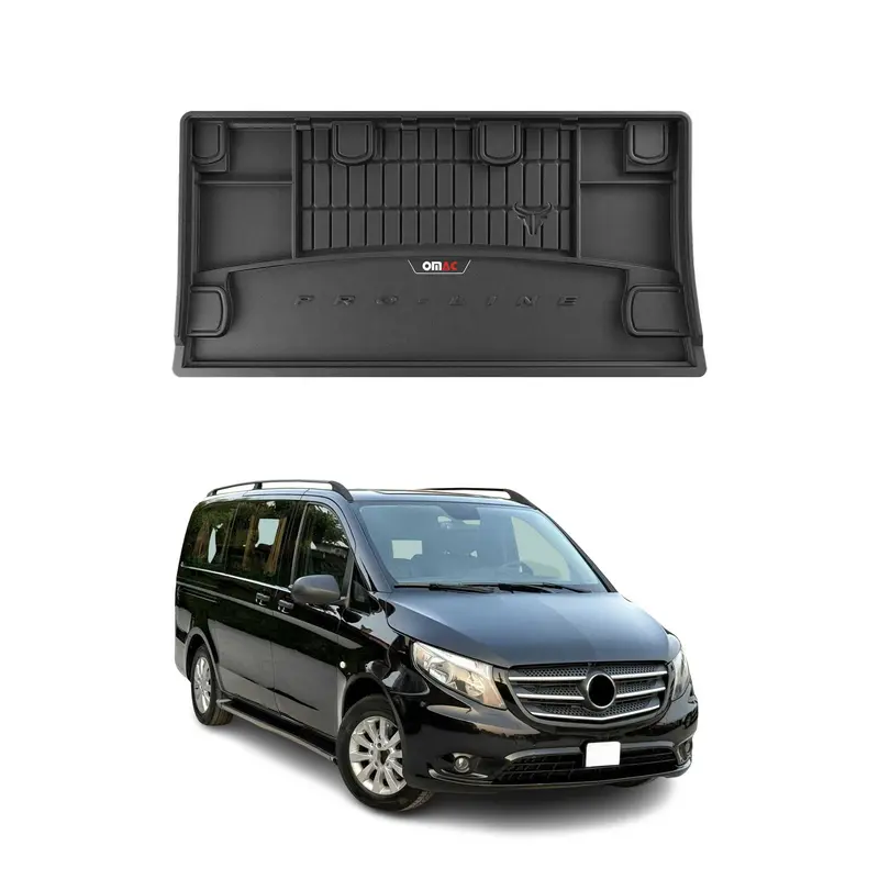 Tapis de Coffre pour Mercedes Vito W447 2014-2026 TPE Noir