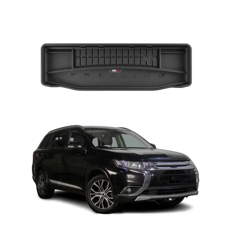 Tapis de Coffre pour Mitsubishi Outlander 2012-2015 Noir TPE