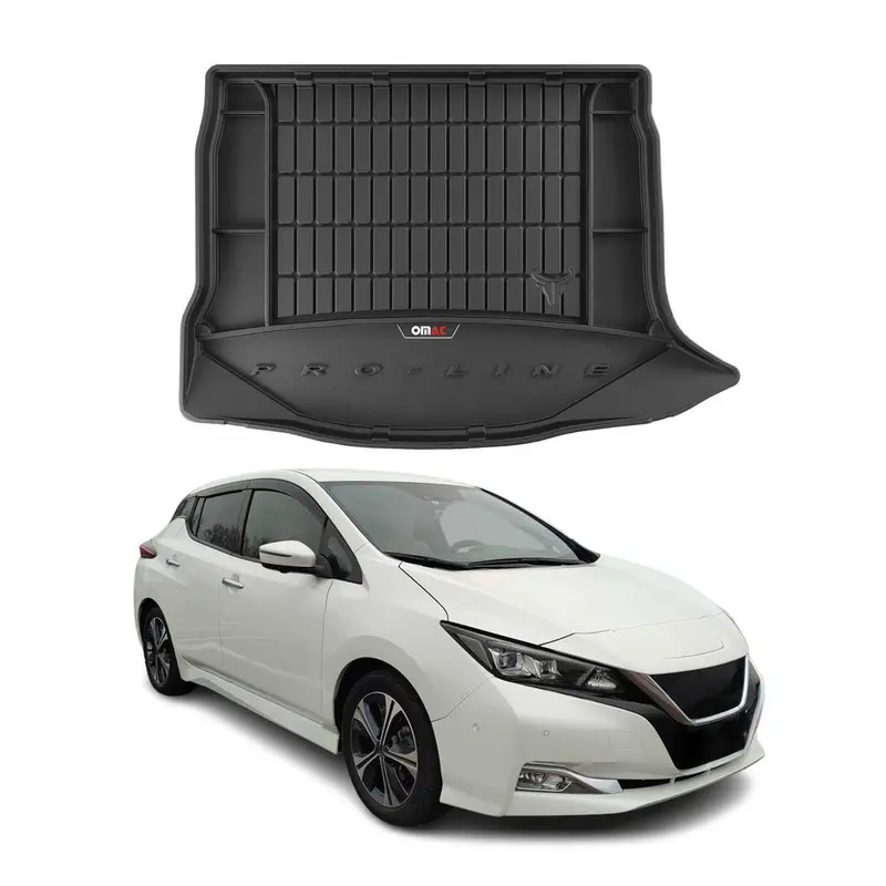 Tapis de Coffre pour Nissan Leaf 2018-2025 TPE Noir