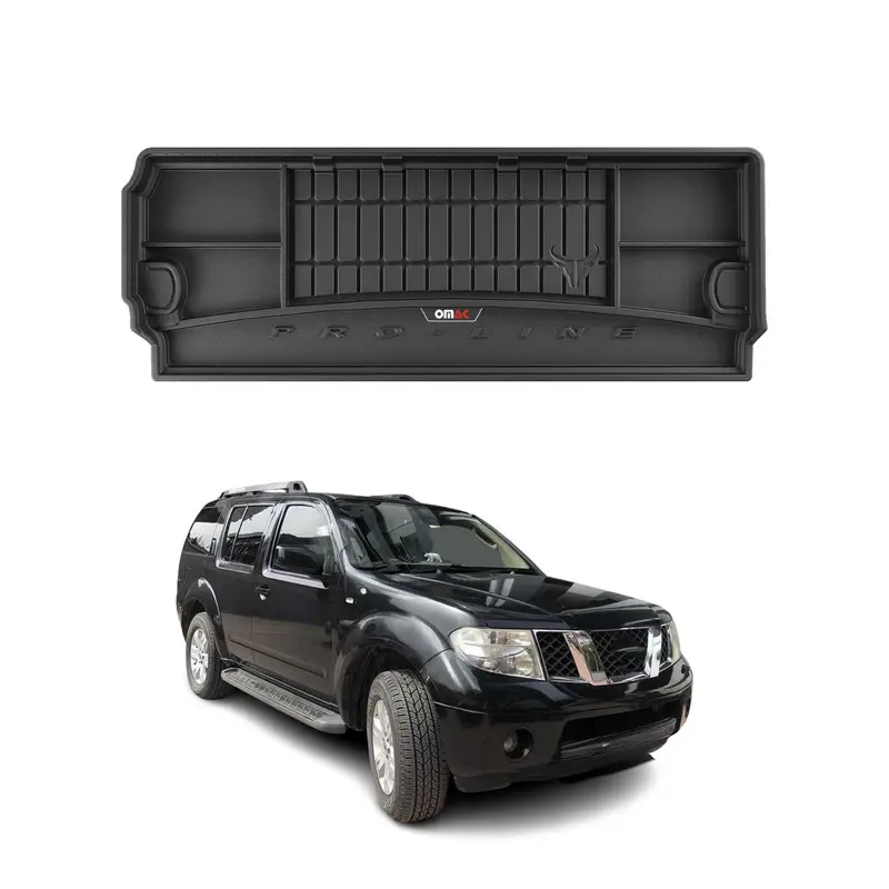 Tapis De Coffre pour Nissan Pathfinder 2005-2012 Noir TPE 1 Pcs