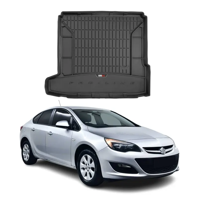 Tapis de Coffre pour Opel Astra J 2012-2019 Noir TPE