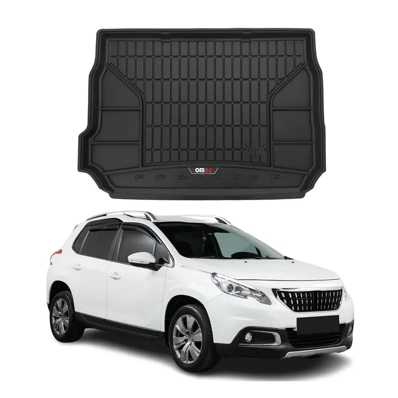 Tapis de Coffre pour Peugeot 2008 2013-2019 TPE Noir