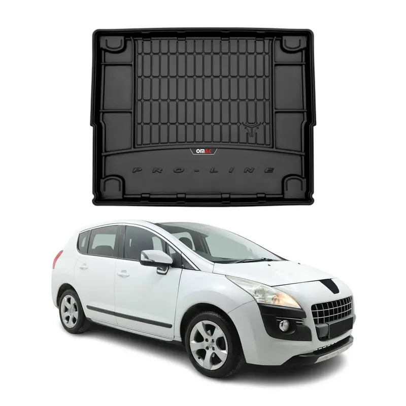 Tapis de Coffre pour Peugeot 3008 2009-2016 TPE Noir