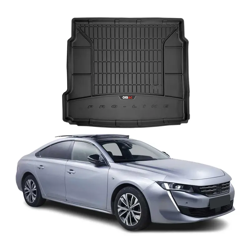 Tapis de Coffre pour Peugeot 508 2018-2025 TPE Noir