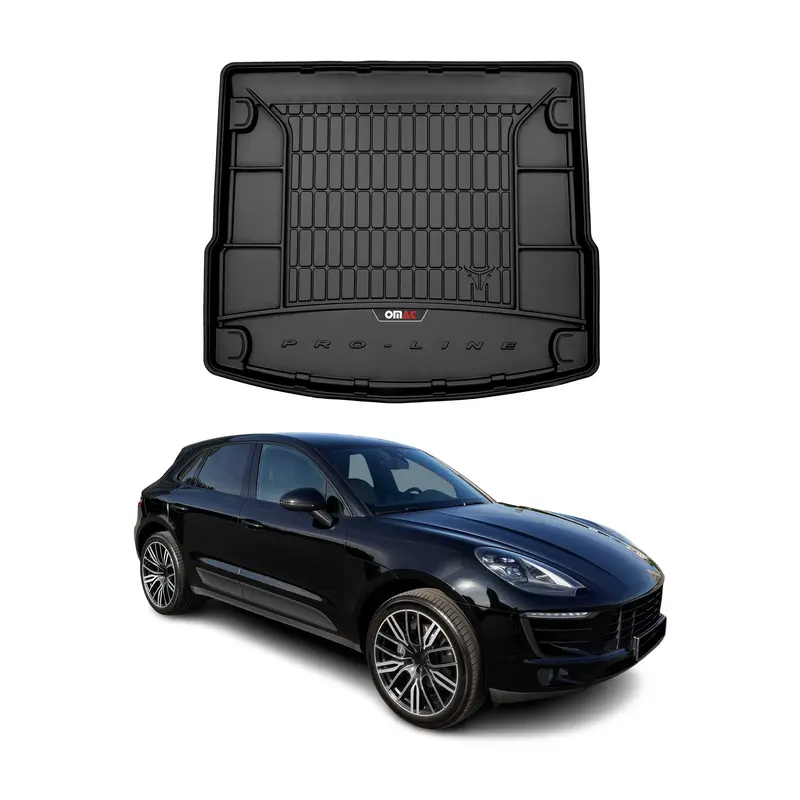 Tapis de Coffre pour Porsche Macan 2014-2018 TPE Noir