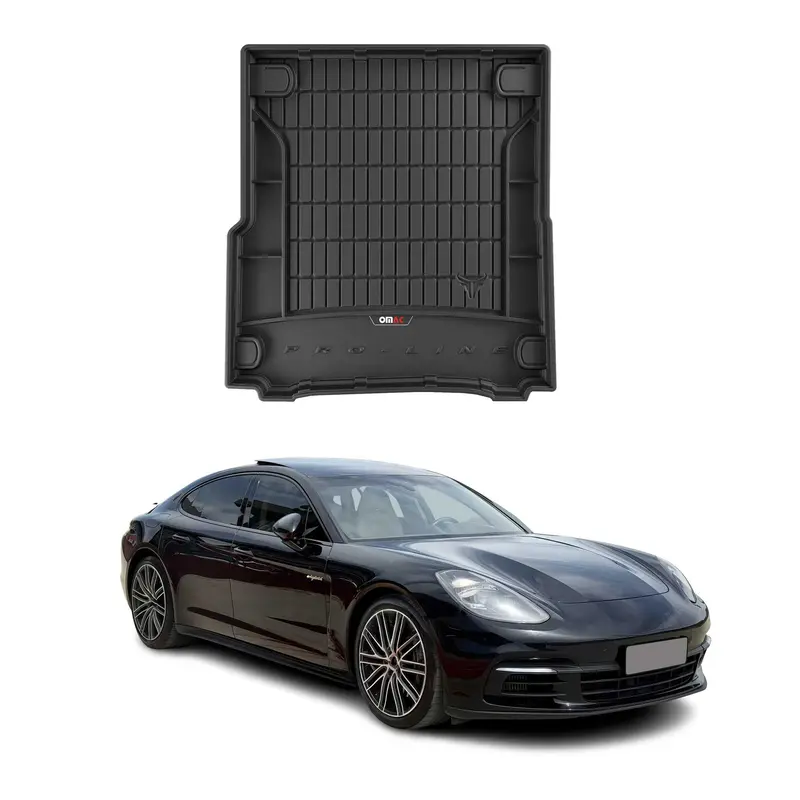 Tapis de Coffre pour Porsche Panamera 2016-2024 Noir